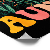 Poster New Aunt Wildflower First Birthday & Baby Show (Coin)