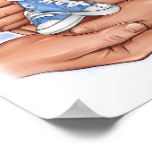 Poster New Baby Announcement – Parents Holding Baby 👣 (Coin)