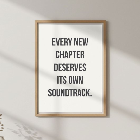 Poster New Beginnings Quote, Motivational