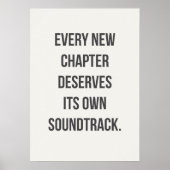 Poster New Beginnings Quote, Motivational (Devant)