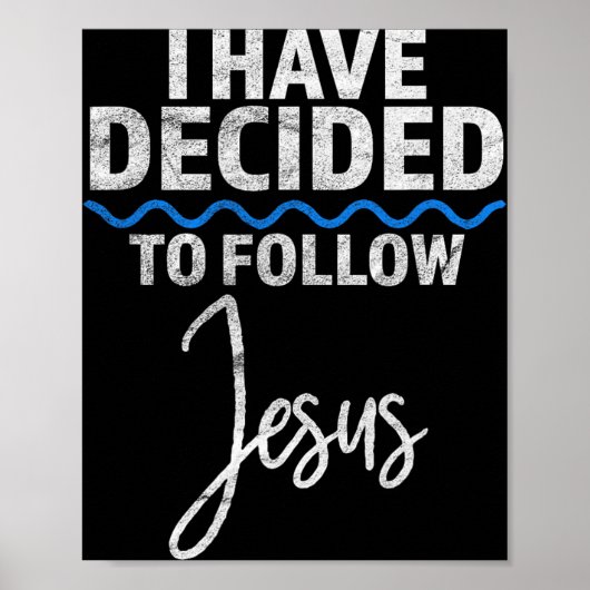 Poster New Believer I Have Decided To Follow Jesus In Bap (Devant)