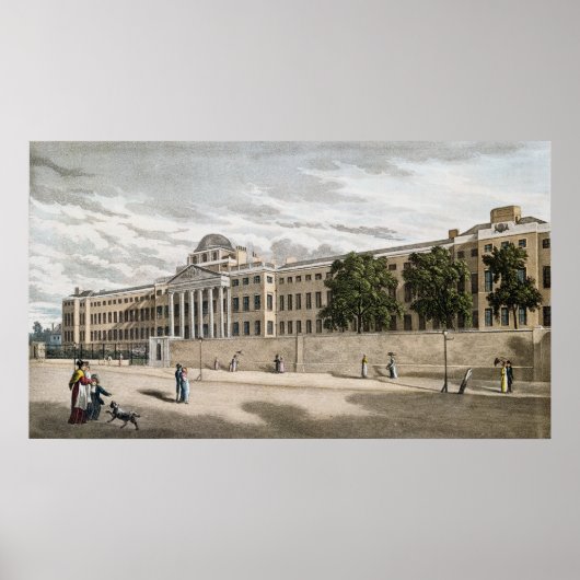 Poster New Bethlem Hospital, St. George's Fields (Devant)