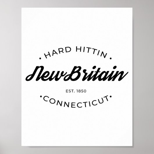 Poster New Britain Ct Hard Hittin (Devant)