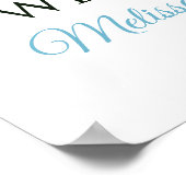 Poster New Chapter Blue Brunch Book Baby Shower Welcome (Coin)