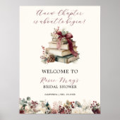 Poster New Chapter Books Winter Bridal Shower Welcome (Devant)