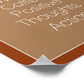 Poster New Day Coffee Positive Thoughts Action> Citation (Coin)