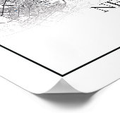 Poster New Delhi Inde City Plan Voyage simple (Coin)