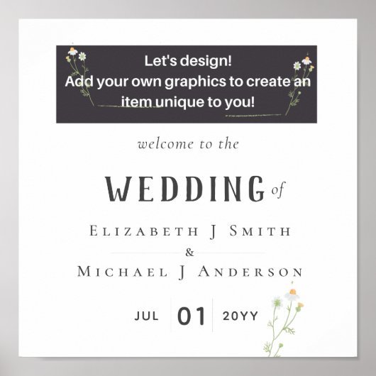 Poster NEW ! Design Your Own Wedding Item (Devant)