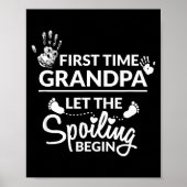 Poster New First Time Grandpa Let The Siling Begin Gift  (Devant)