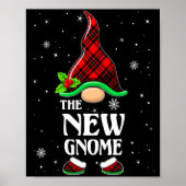 Poster New Gnome Red Plaid Matching Family Christmas Paja (Devant)