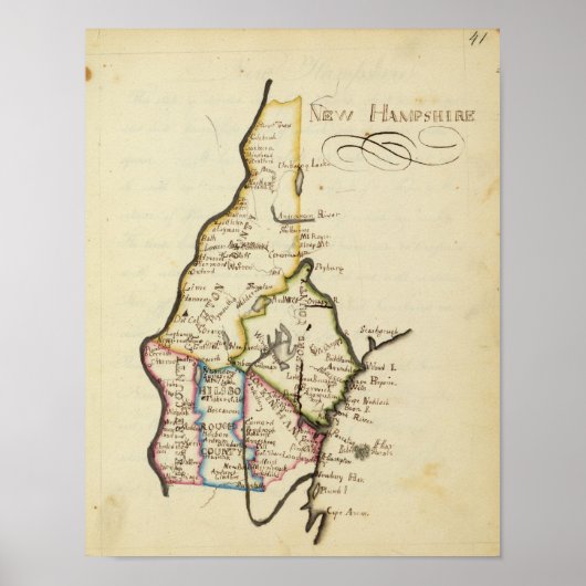 Poster New Hampshire 3 (Devant)