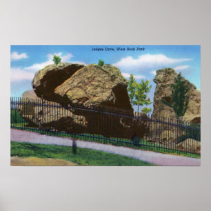 Poster New Haven, CTWest Rock Park Vue des juges