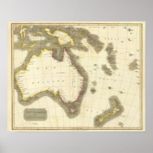 Poster New Holland, Asiatic isles