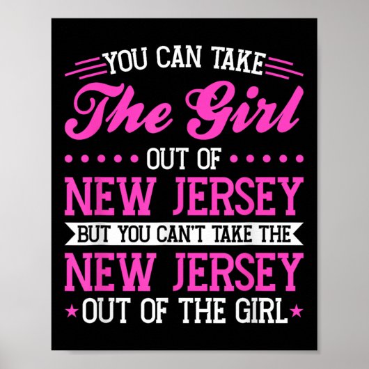 Poster New Jersey Girl Can't Take Out The New Jersey (Devant)