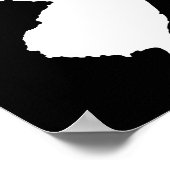 Poster New Jersey noir et blanc (Coin)