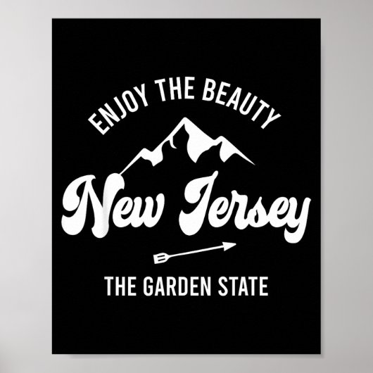 Poster New Jersey - The Garden State - Enjoy The Beauty  (Devant)