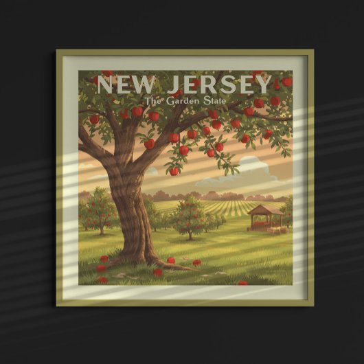 Poster New Jersey vintage