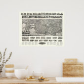 Poster New London, CT Panoramic Map - 1911 (Cuisine)