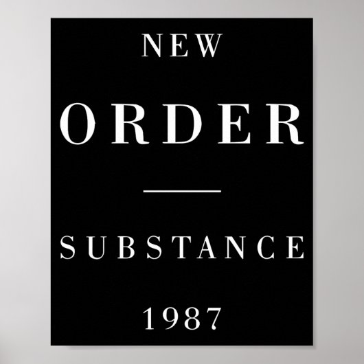 Poster New Order Substance Hoodie (Devant)