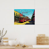 Poster New Orleans Inspired Urban Art (Cuisine)