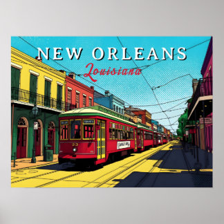 Poster New Orleans Inspired Urban Art
