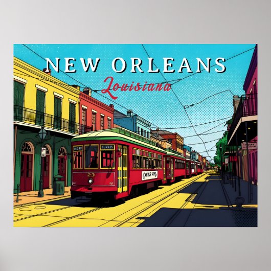 Poster New Orleans Inspired Urban Art (Devant)