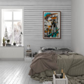 Poster New Orleans Jazz Man Art Abstrait