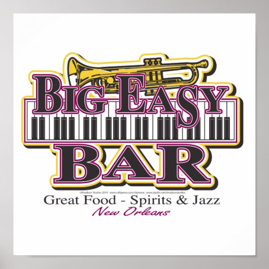 Poster New Orleans Mardi Gras (Devant)