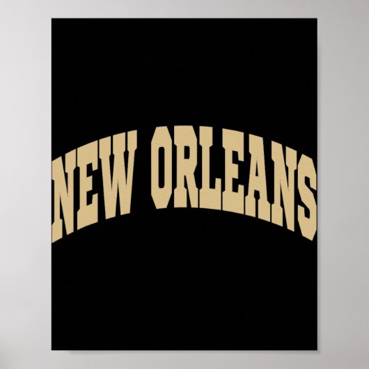 Poster New Orleans - Throwback Design - Clic  (Devant)