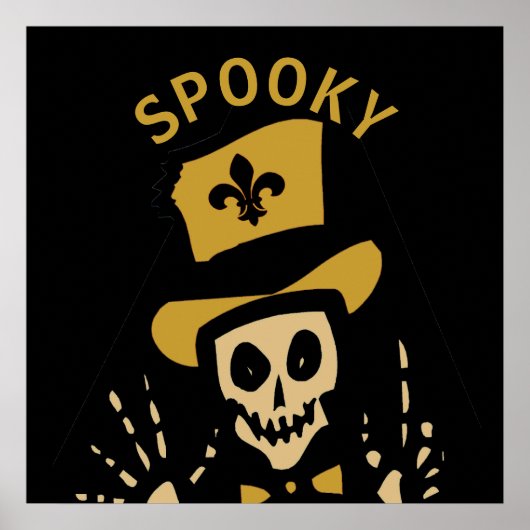 Poster New Orleans Voodoo Man, ÉFFRAYANT, modifier le tex (Devant)