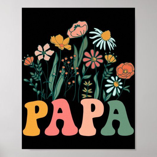 Poster New Papa Wildflower First Birthday & Baby Show (Devant)