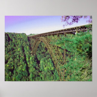 Poster New River Gorge Bridge - Virginie-Occidentale