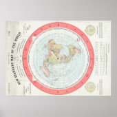 Poster "NEW STANDARD MAP OF THE WORLD" de Gleason (Devant)