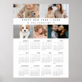 Poster New Year 12 Month Custom Photos 2026 Calendar (Devant)