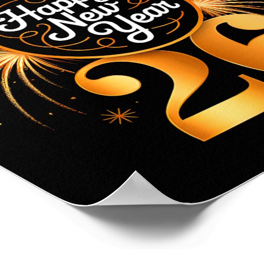 Poster New Year 2026 Fireworks Happy New Year 2026 Men Wo (Coin)