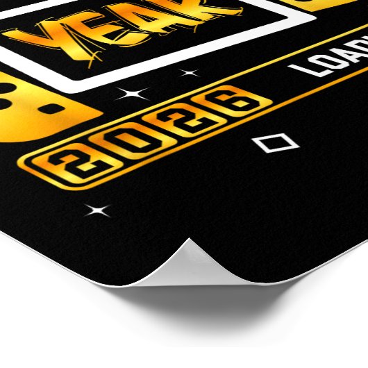 Poster New Year 2026 Loading Gaming Controller New Years  (Coin)