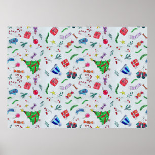 Poster New year christmas winter