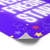 Poster : New Year, Fresh Start – Inspirational wall art  (Coin)