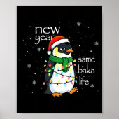 Poster New Year Same Baka Life Penguin New Year Sarcastic (Devant)