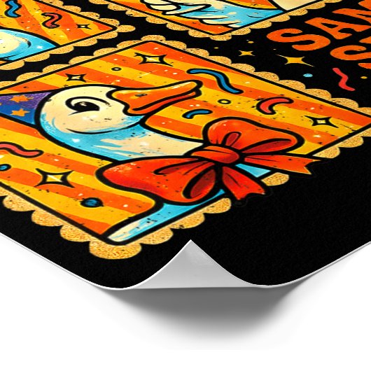 Poster New Year Same Silly Goose Funny Retro Party Gift  (Coin)