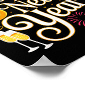 Poster New Years Eve 2026 Party Countdown Fireworks Happy (Coin)