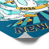Poster New Years Goose 2026 Celebration Fun  (Coin)