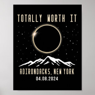 Poster New York 2024 Éclipse solaire totale