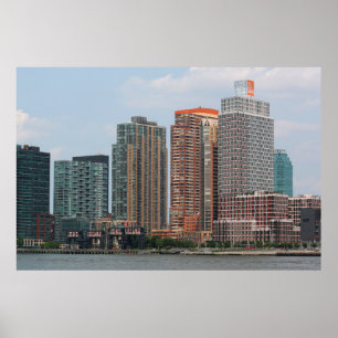 Poster NEW YORK - 5 JUILLET 2015 : Long Island City water