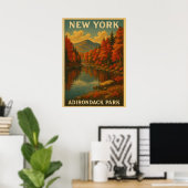 Poster New York Adirondack Park V01 (Bureau à domicile)