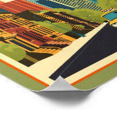 Poster New York au milieu du siècle rétro (Coin)