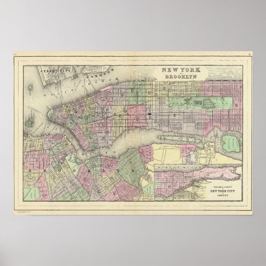 Poster New York, Brooklyn 2 (Devant)