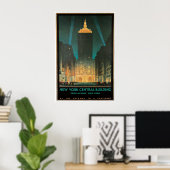 Poster New York Central Building, février 1930 (Bureau à domicile)