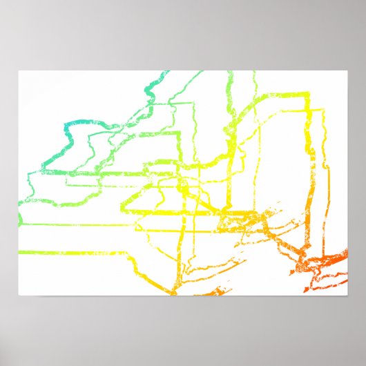 Poster new york chill flou (Devant)