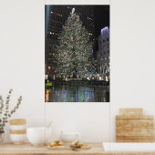 Poster New York Christmas NYC Rockefeller Center Tree (Cuisine)